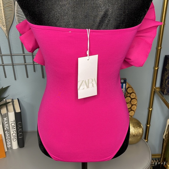 ZARA Voluminous Ruffles Bodysuit - Picture 5 of 7